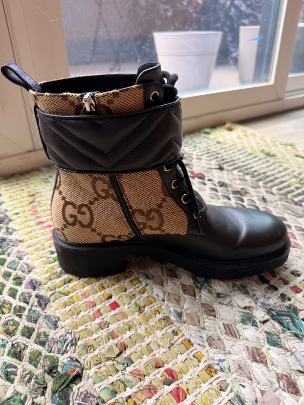Gucci Women's GG Marmont Leather Ankle Boots - Picture 10 of 10